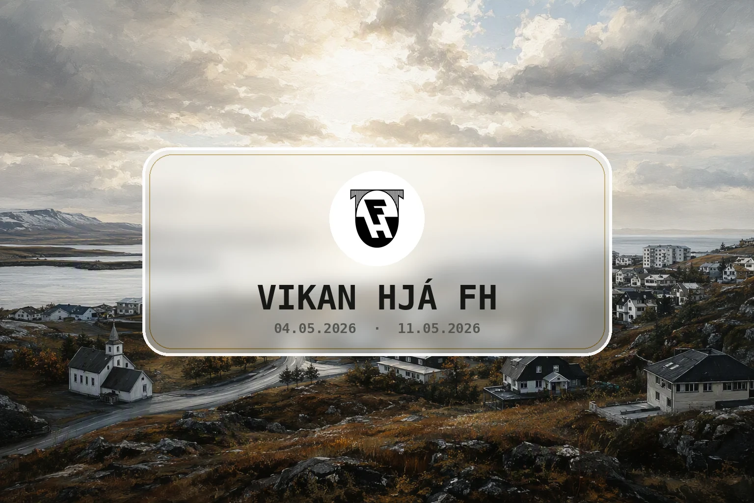 Rólegt vorumhverfi við Kaplakrika í Hafnarfirði.
