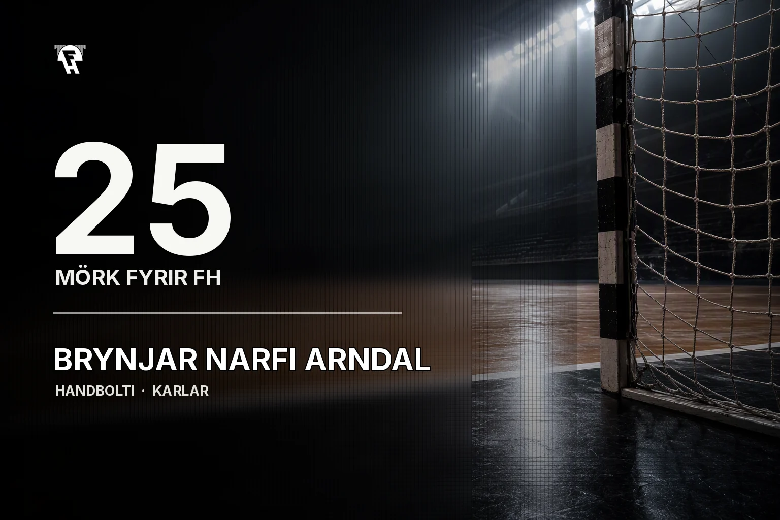 Brynjar Narfi Arndal í handboltaleik með FH
