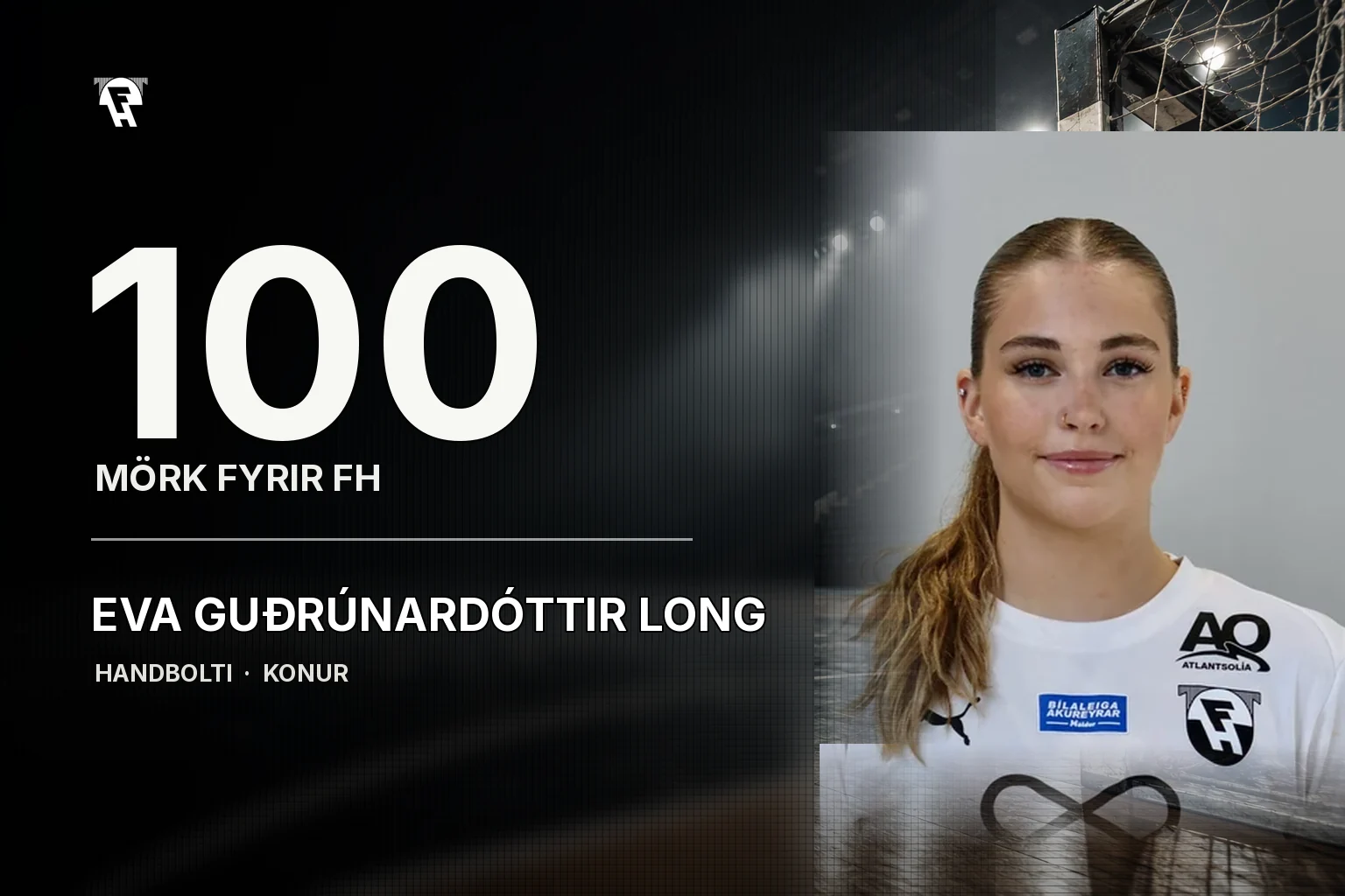 Eva Guðrúnardóttir Long fagnar tveimur áföngum með FH.