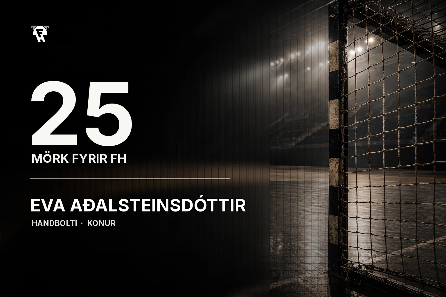 Eva Aðalsteinsdóttir í handboltaleik með FH